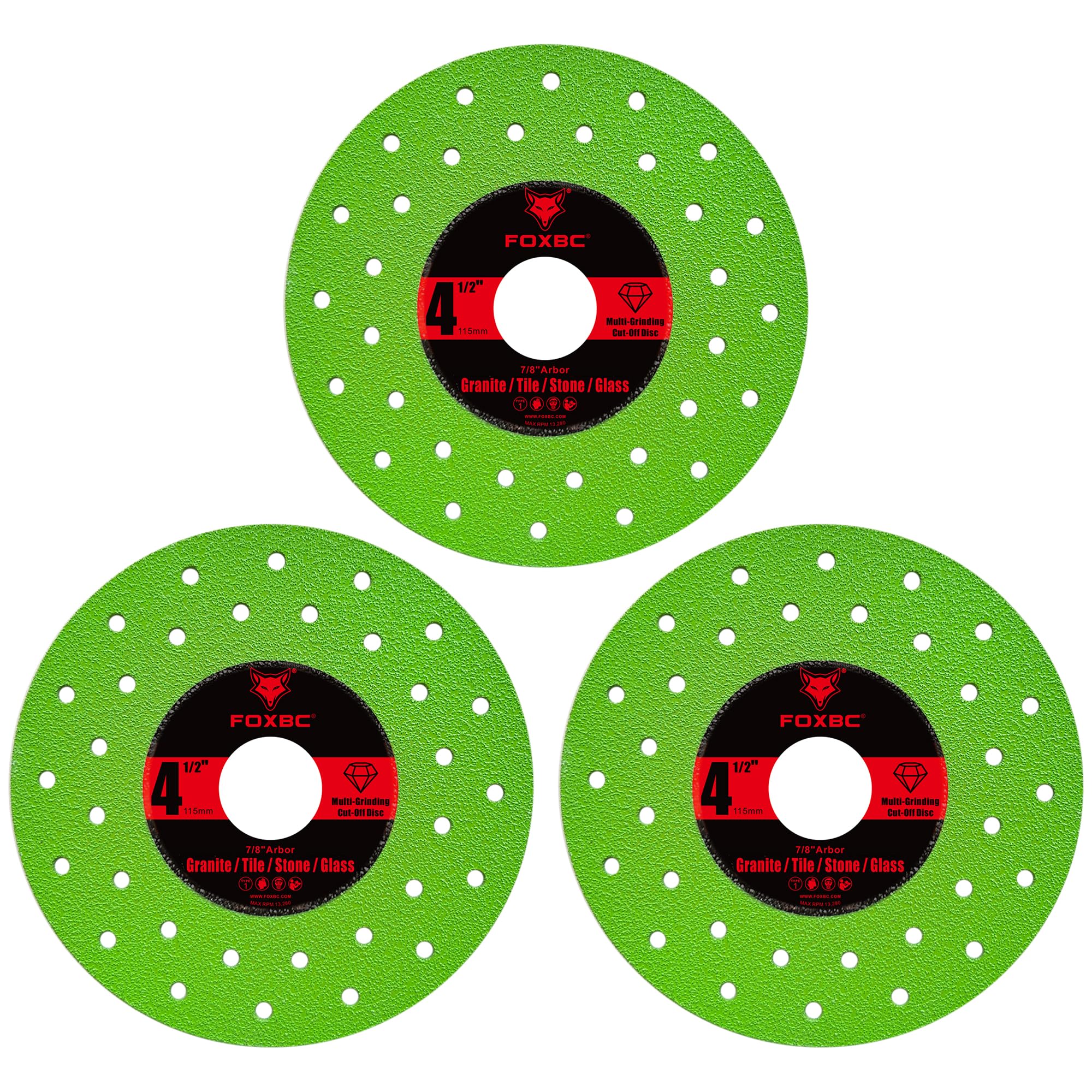FOXBC Diamond Blades - Cut Tile, Stone & More -2