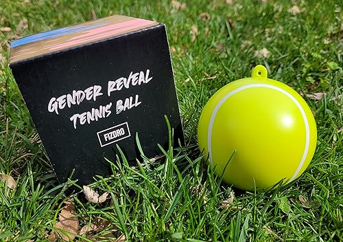 Miniatura 5 de Pelota de tenis de revelación de género, prellenada, para baby showers y fiestas de revelación