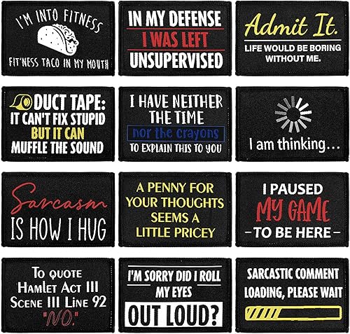 Miniatura 8 de 24 parches para planchar divertidos, parches para sombreros, refranes divertidos para sombreros, apliques, parche de sarcasmo para jeans, chaleco,