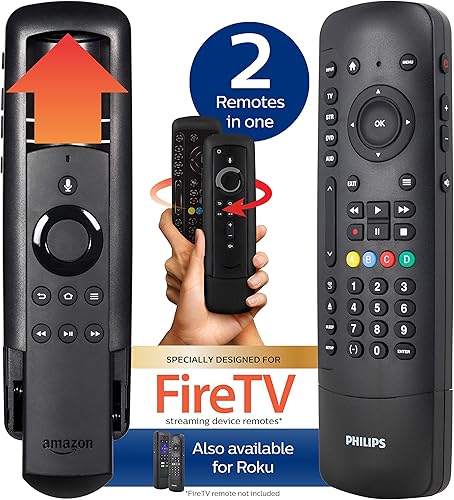 Miniatura 2 de Philips SRP2024A27 Control remoto universal con soporte deslizante para control remoto Fire TV y Fire Stick, control remoto de reemplazo compatible
