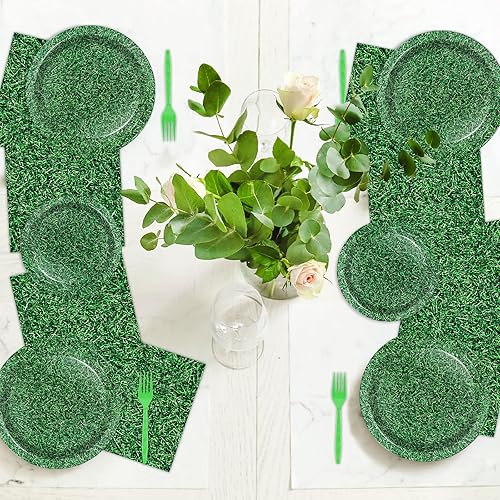 Vista 66 de gisgfim 96 Pcs Thanksgiving Fall Plates and Napkins Party Supplies Autumn Leaves Tableware Set Thanksgiving Pumpkin Maple Party Decorations Favors