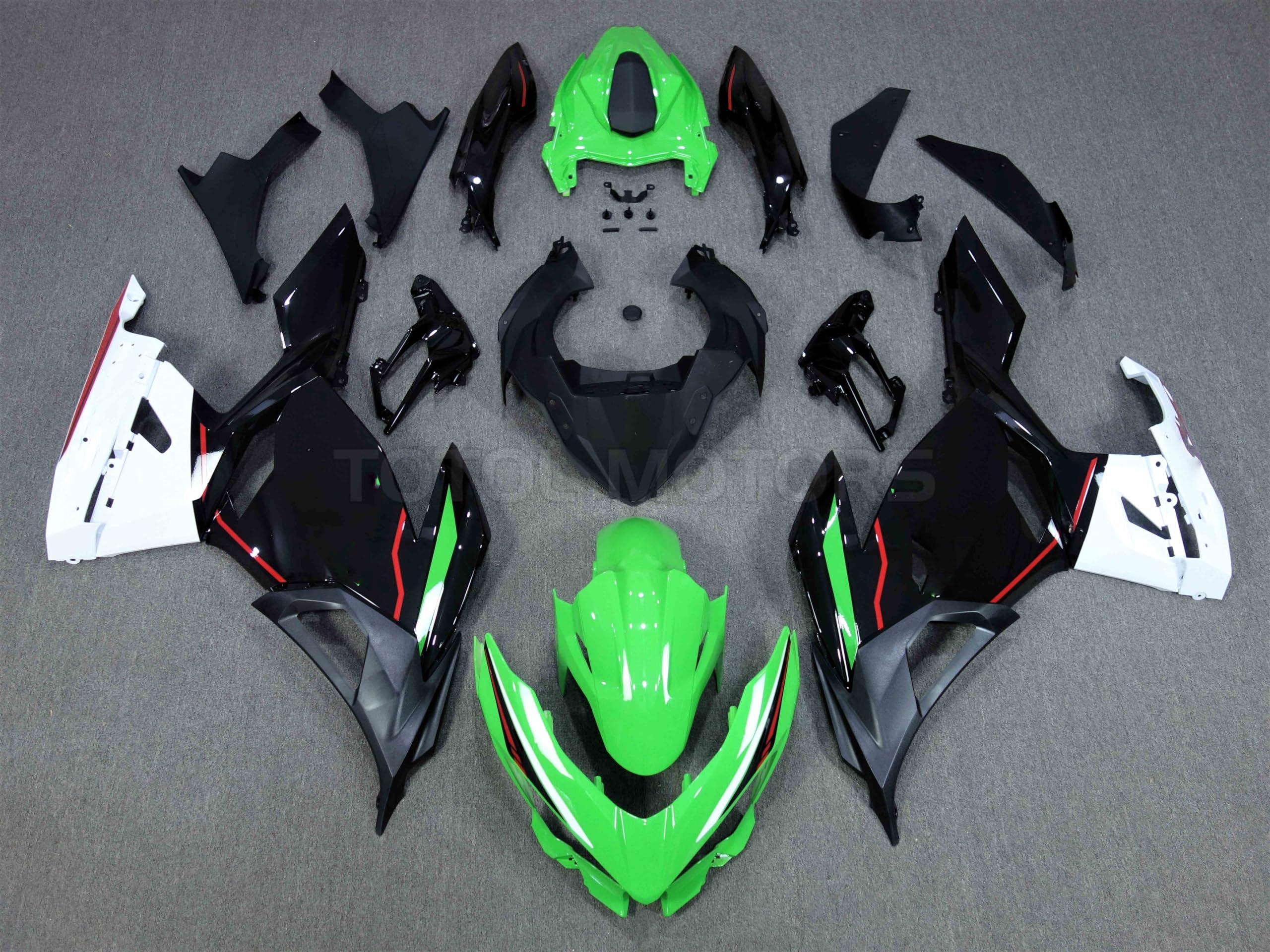 バイク カウルパーツ 黒 プラスチック 交換用 バイク カウルパーツ 黒 プラスチック 交換用