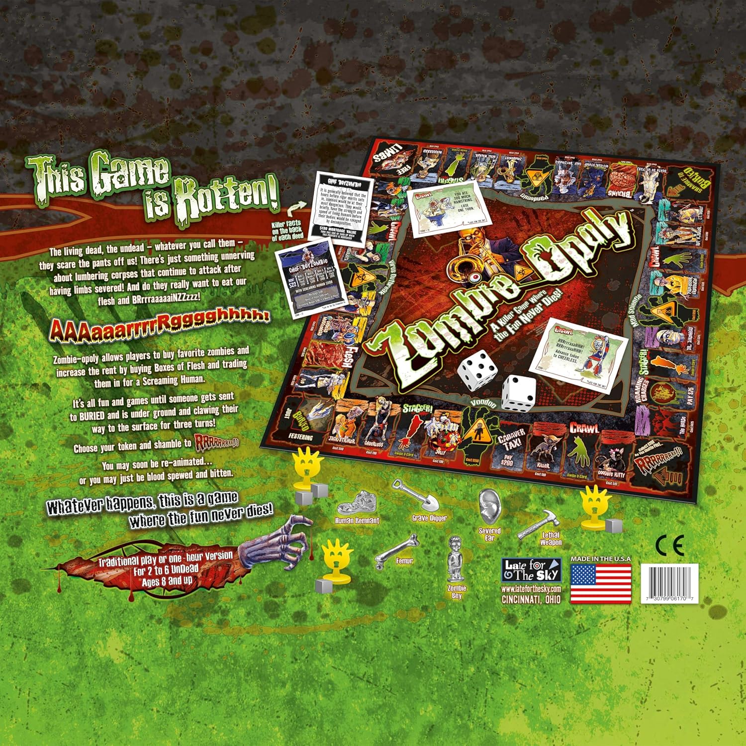 Zombie-Opoly Board Game