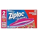 Ziploc Storage Bags, Quart, 48 Count