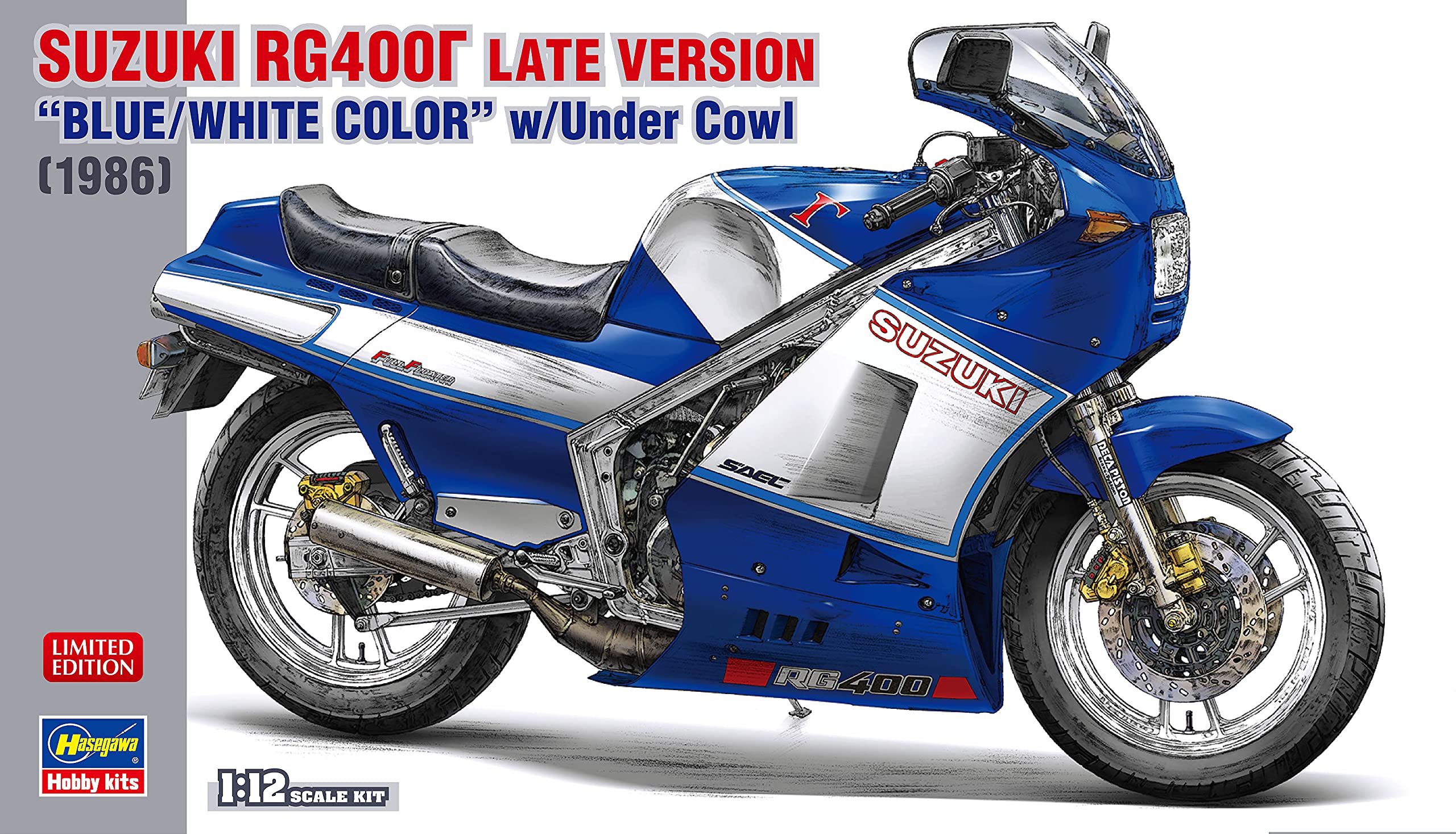 Amazon | ハセガワ 1/12 スズキ RG400Γ 後期型 ブルー/ホワイト