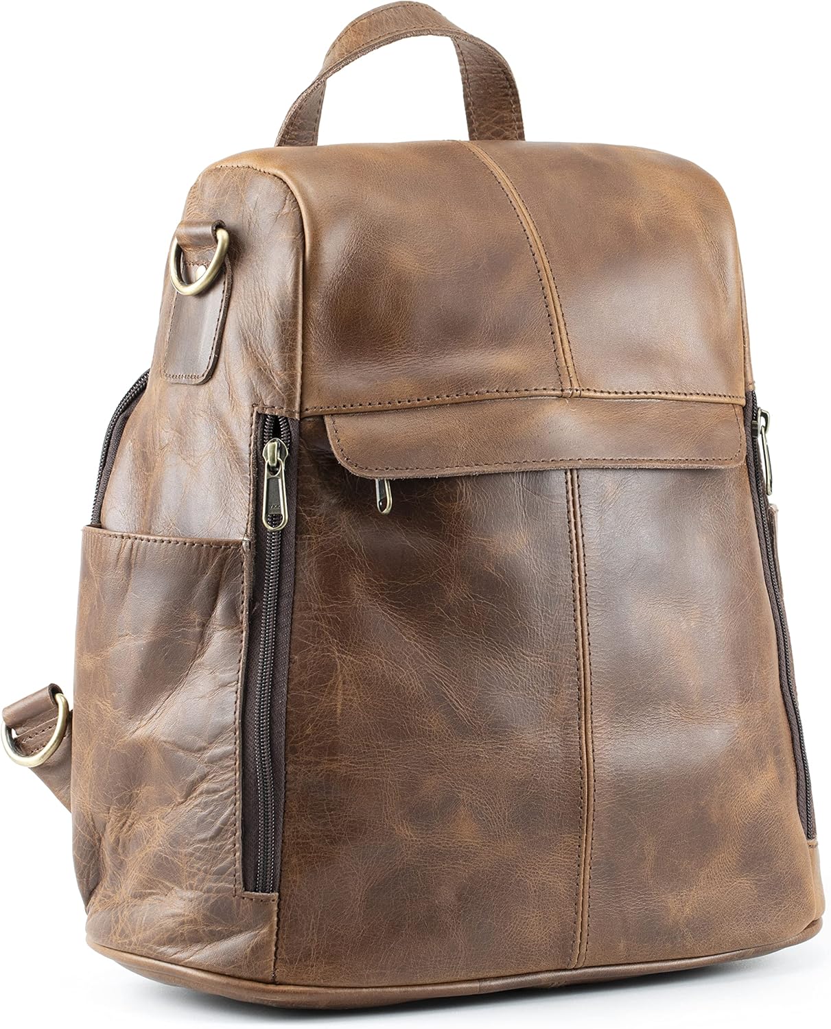 Amazon.com | Handmade World Leather Backpack Convertible to Shoulder ...