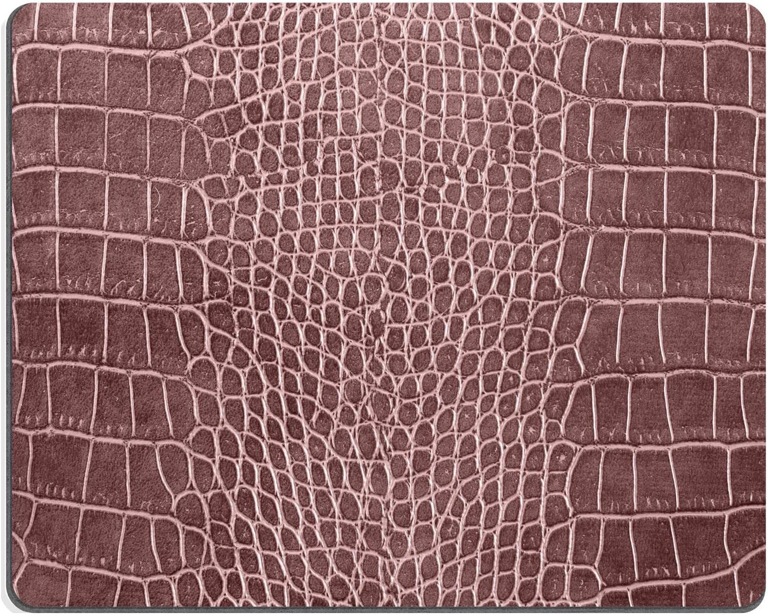Liili Mouse Pad Natural Rubber Mousepad IMAGE ID: 17062781 brown crocodile skin texture as a wallpaper