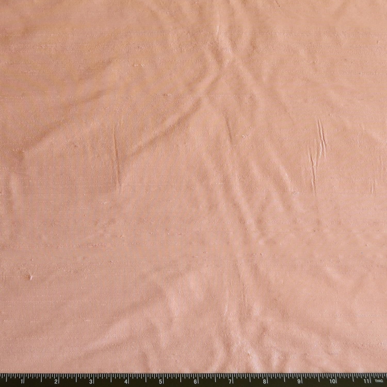 Spanish Pink Dupioni Silk, 100% Silk Fabric, by The Yard, 44" Wide