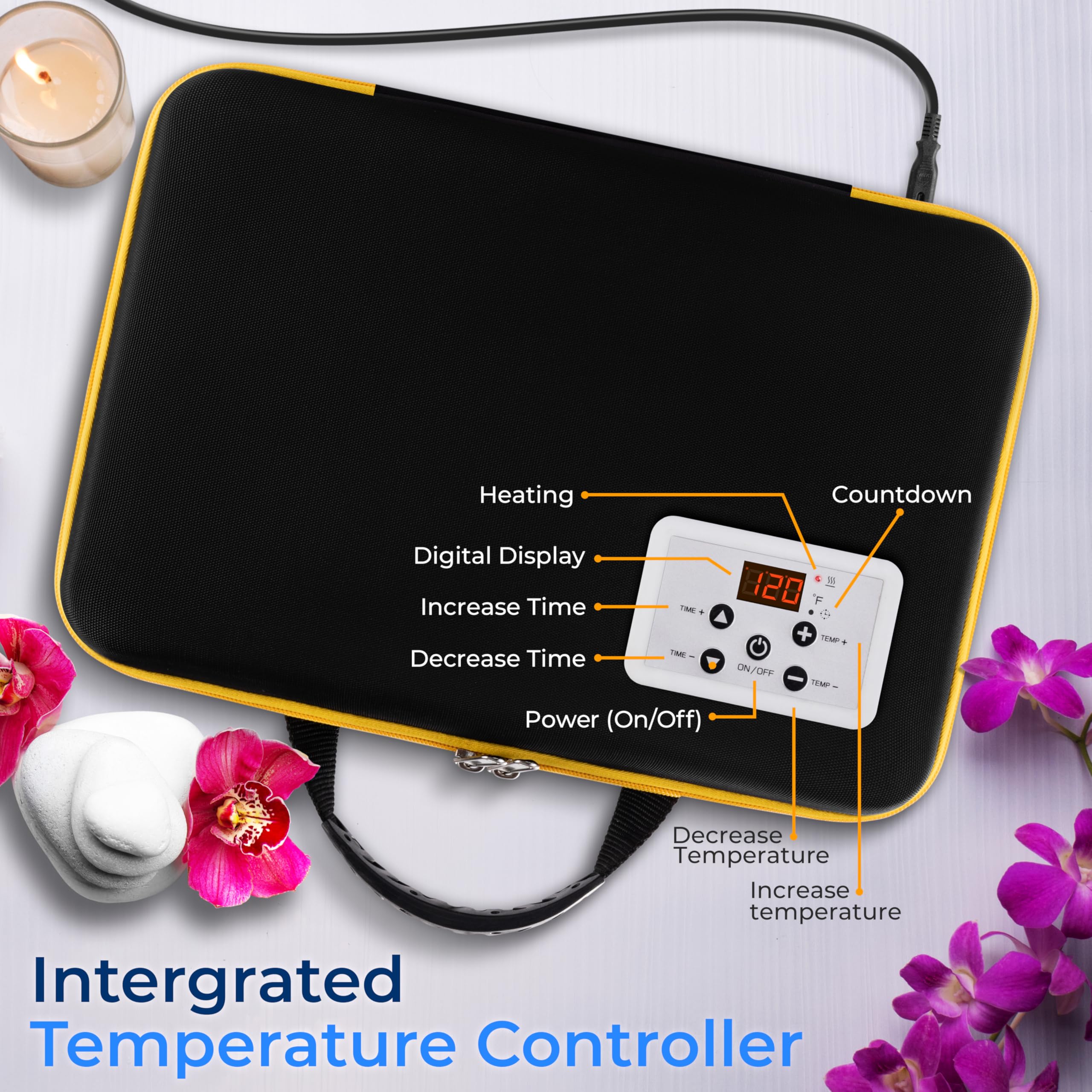 Amazon.com: SereneLife Portable Basalt Stone Massage Set with