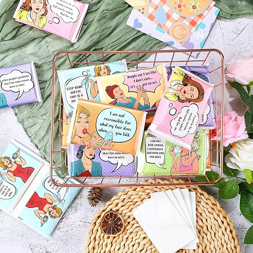 Miniatura 118 de Paquete de 24 pañuelos de tamaño de viaje, paquete delgado de 3 capas, tamaño cartera, pañuelos de bolsillo para viajes, bodas, fiestas, 6 estilos