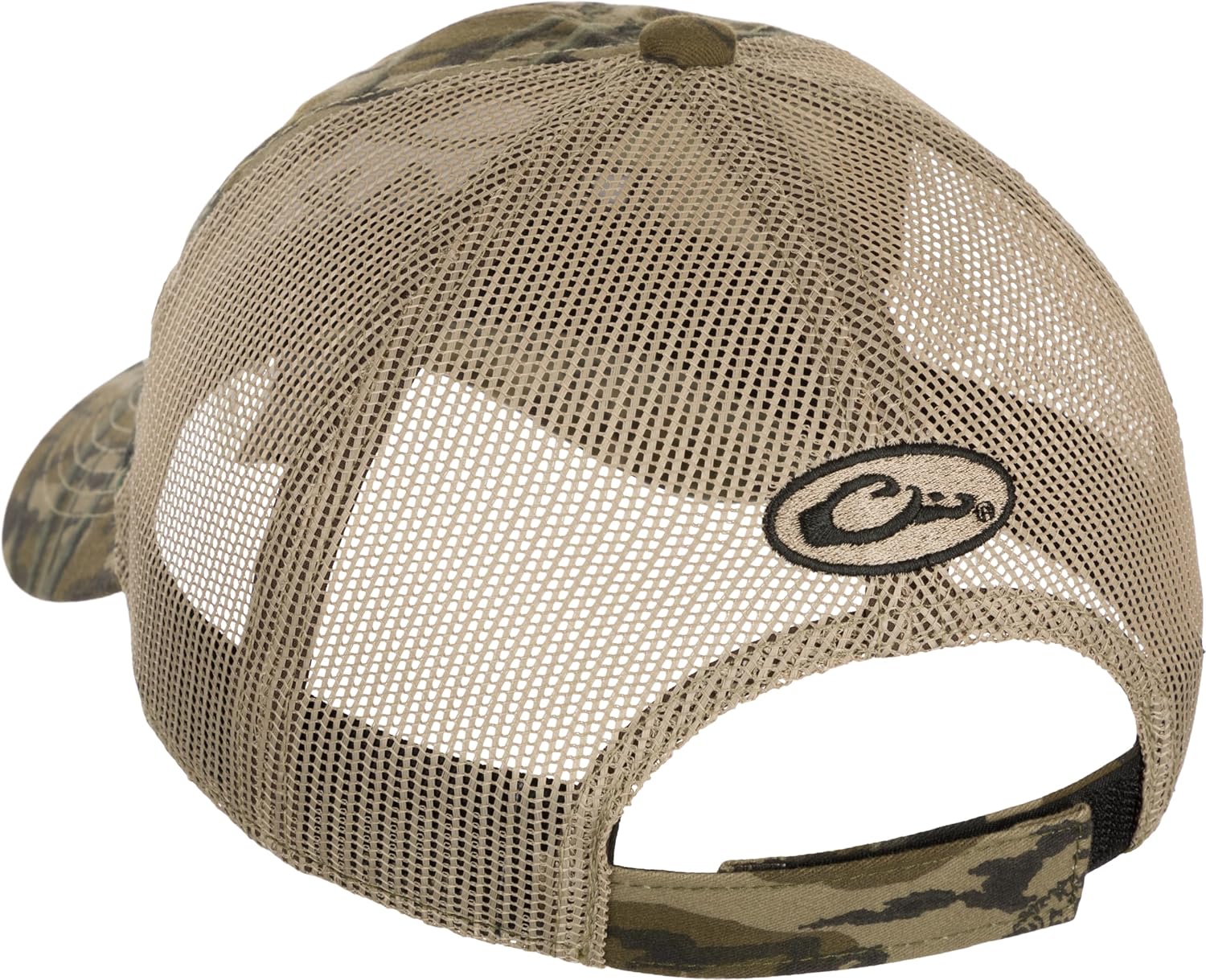 Drake Waterfowl Mesh Back Camo Cap - Hunting Cotton Front Semi-Structured Mesh-Back Panels Cap, One Size Fits Most