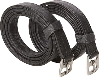 Cwell Equine New Soft Stirrup Leathers Black Choice of Sizes (62")