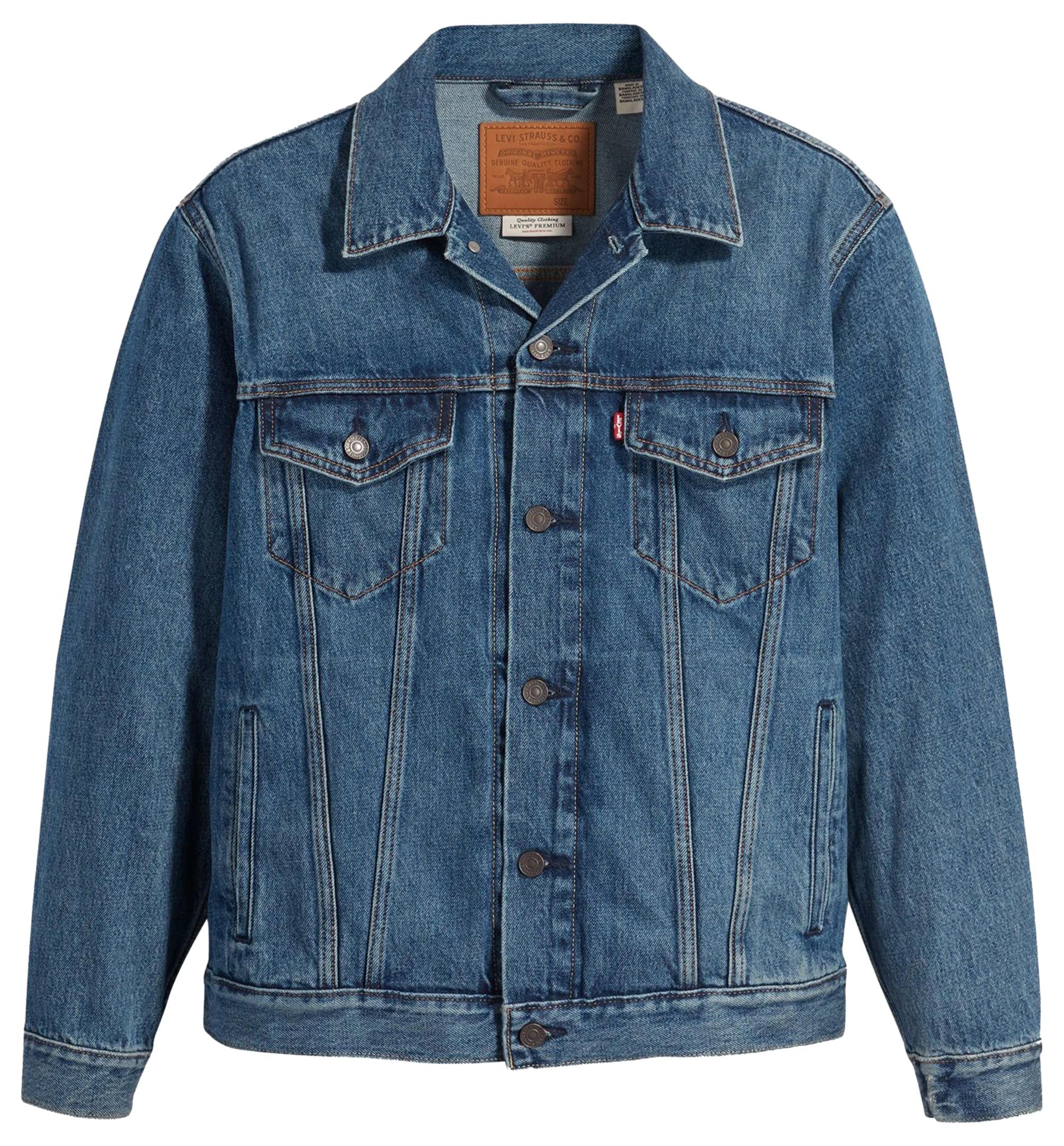 Levi's Mężczyźni New Relaxed Fit Trucker Denim Jacket, Waterfalls, XL