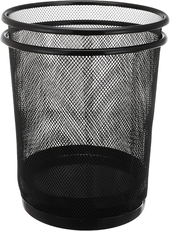Metal Basket,Set Of 2 Pieces - Black