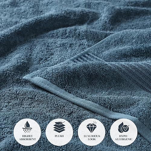 Miniatura 8 de Superior Juego de toallas de algodón egipcio de 3 piezas, toallas básicas para baño, decoración del hogar, baño de invitados, ducha, apartamento,