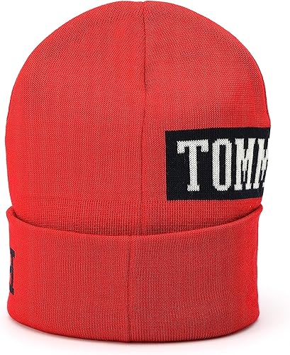Miniatura 3 de Tommy Hilfiger Logo Mix Cuff Sombrero para Hombre, Primary Red Multi, Rojo Primario Multi