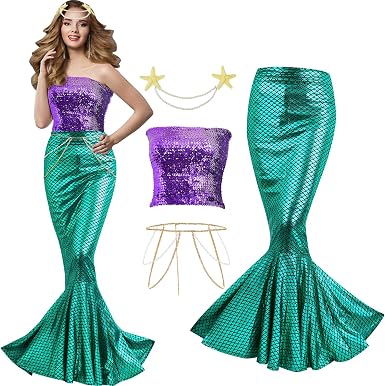 Fasce per capelli a sirena con paillettes multistrato per ragazze Fasce per capelli con perle a sirena arcobaleno Copricapo per bambini fatto a mano Accessori per bambini