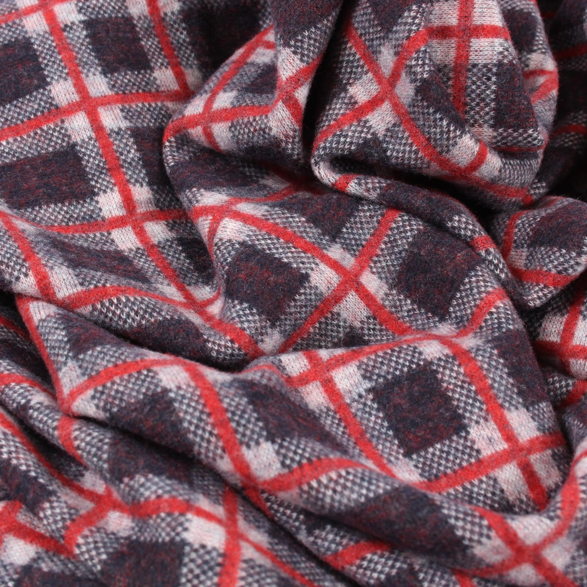 Stoff Meterware Karo-Mischgewebe – 65% Polyester, 35% Baumwolle, 145 Cm Breit, Pro Meter