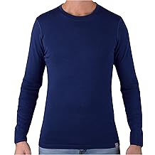 Mens Base Layer - 100% Merino Wool Midweight Long Sleeve Thermal Shirt