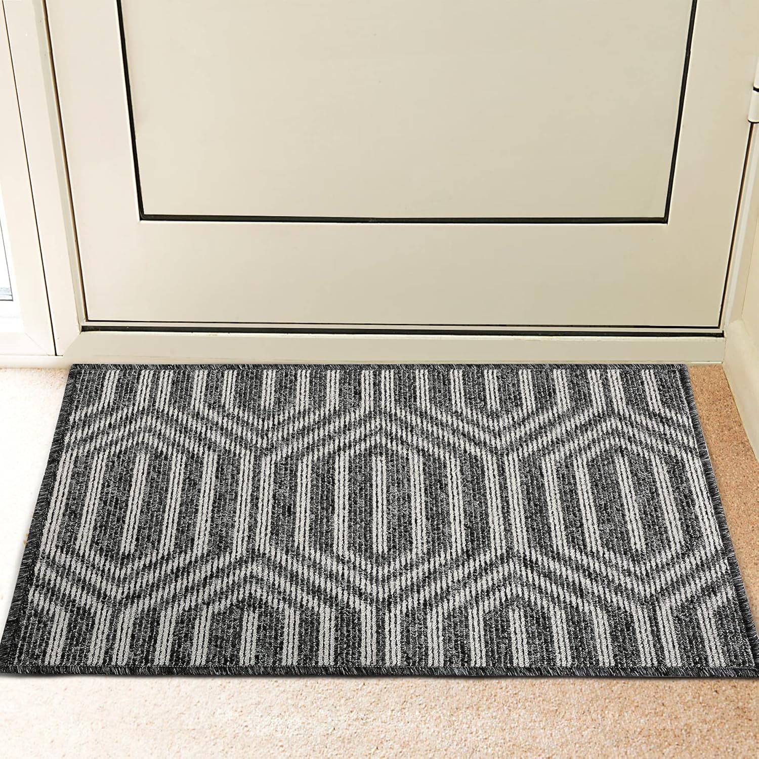 REFETONE Indoor Doormat, Front Back Door Rug Durable Rubber Backing Non Slip Door