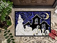 Vista 276 de Caroline's Treasures PJC1117JMAT - Felpudo para puerta delantera de 24 x 36 pulgadas, tapete antideslizante lavable de pelo bajo, 24 x 36 pulgadas