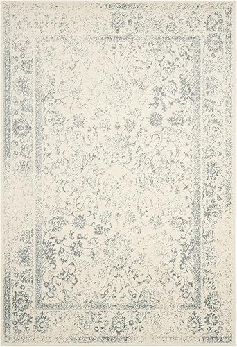 Miniatura 501 de Safavieh colección Adirondack - Alfombra de área, 6 x 9 pies, gris y azul, diseño oriental desgastado, no desprende pelusa, fácil cuidado, ideal