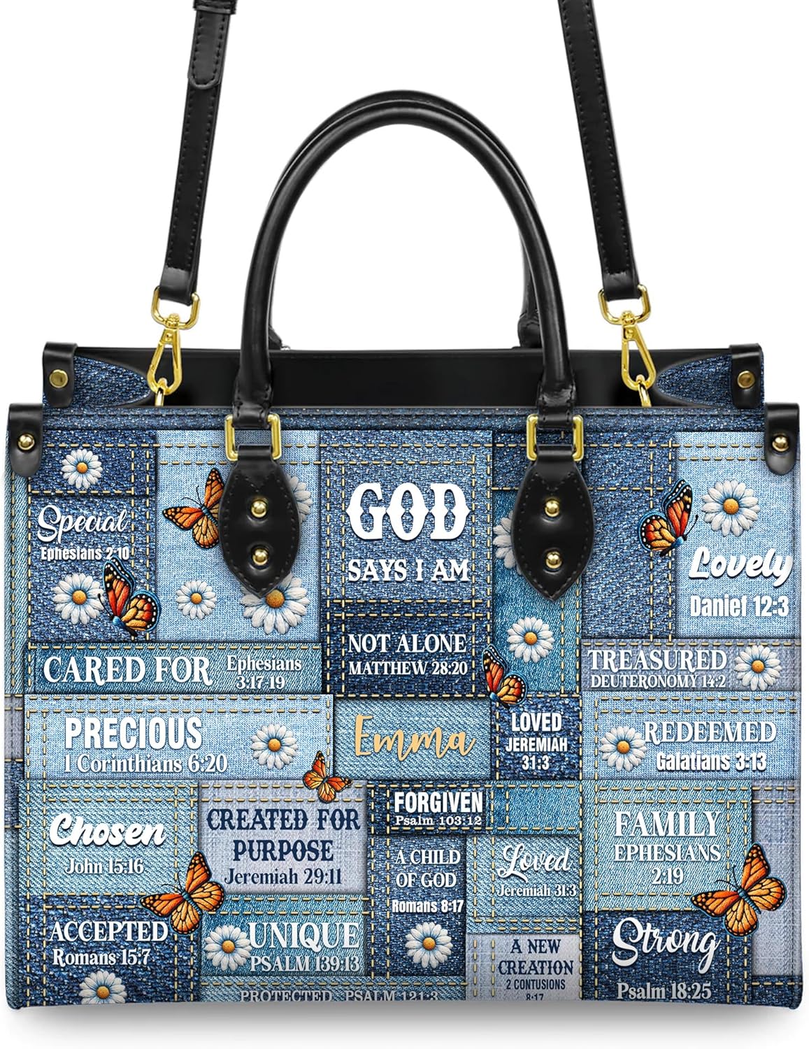 Personalized Leather Handbags with Name & Zipper – Perfect Christian Purses for Women – Mother's Day Gifts for Mom - Image 5