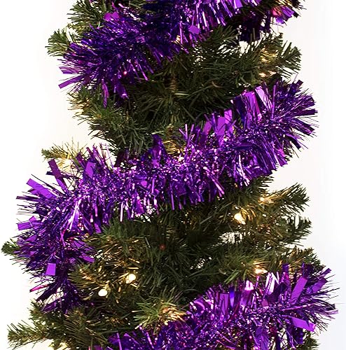 Miniatura 6 de Anderson's 1- Guirnalda retorcida de oropel color metálico de 10.16 cm x 7.62 m (4 pulgadas de ancho x 25 pies de largo).