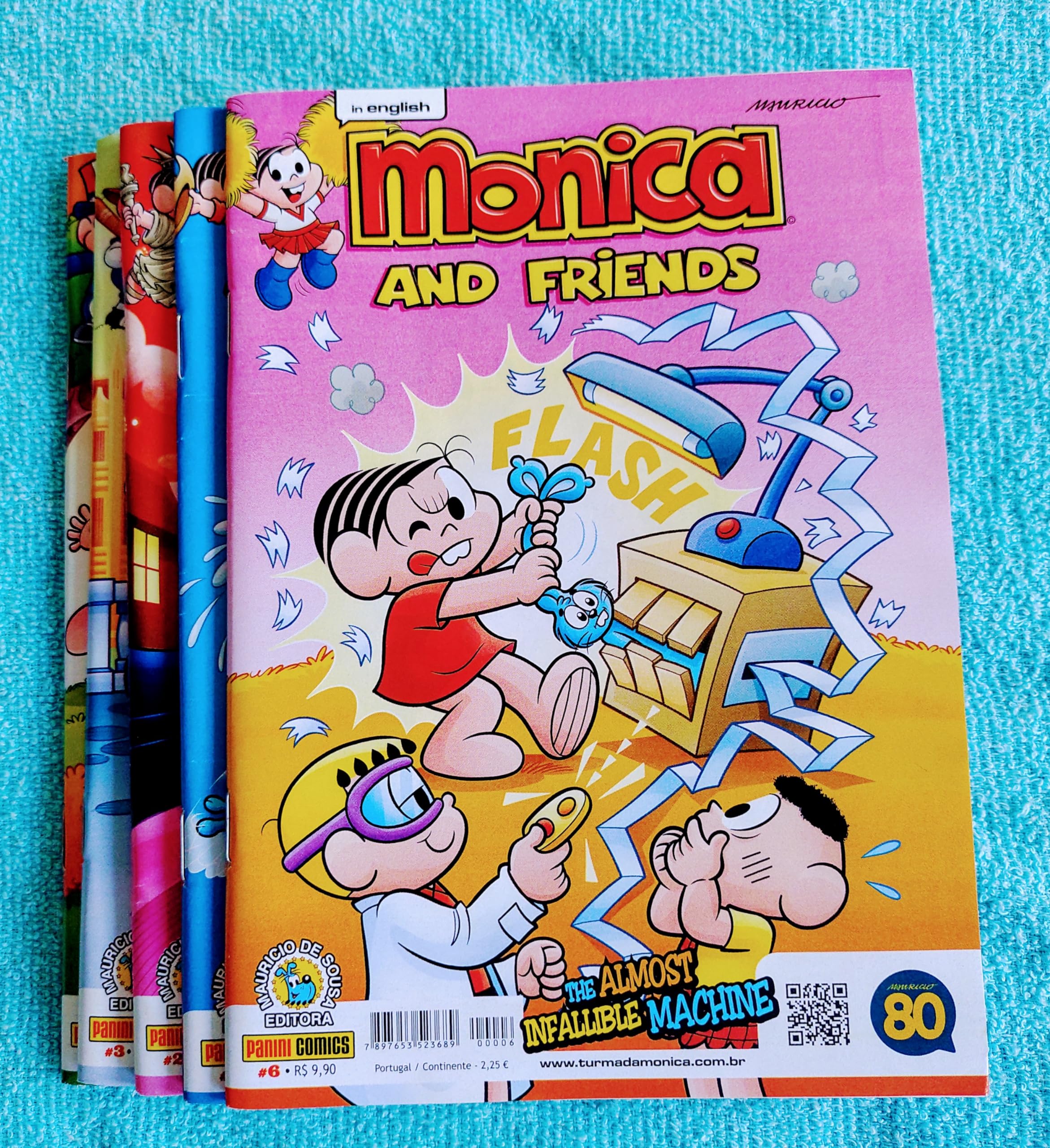 Kit Gibi Turma da Monica inglês com 5 (Unidades) - Sem