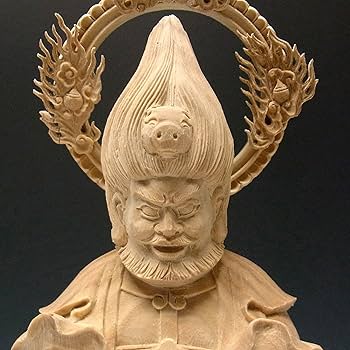 Amazon | 楠 金毘羅大権現 38cm 木彫り 仏像 | Ryusho | 仏像 通販