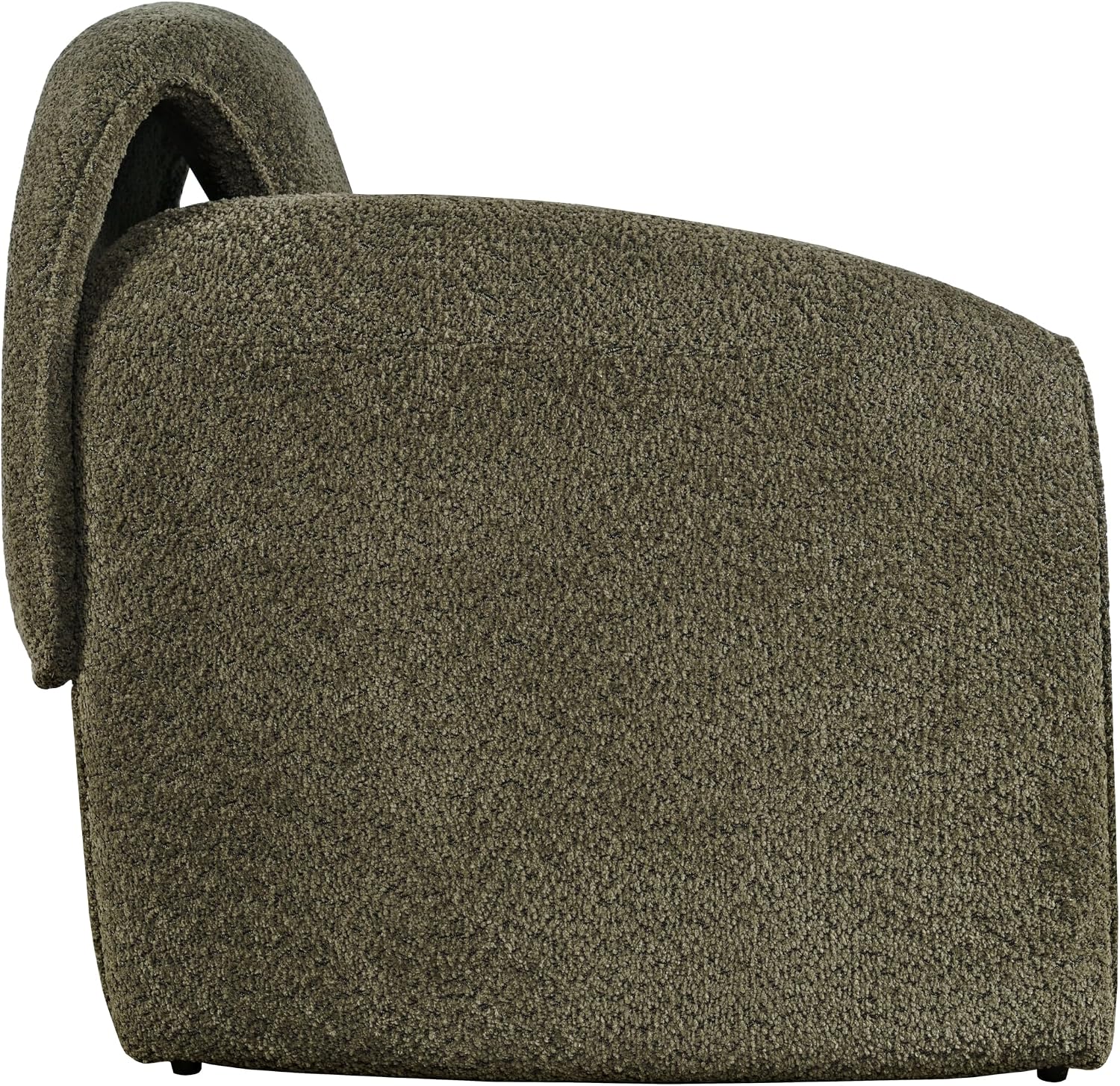 Jofran Dolce Mid-Century Modern Bent Angle Upholstered Accent Chair, Forest