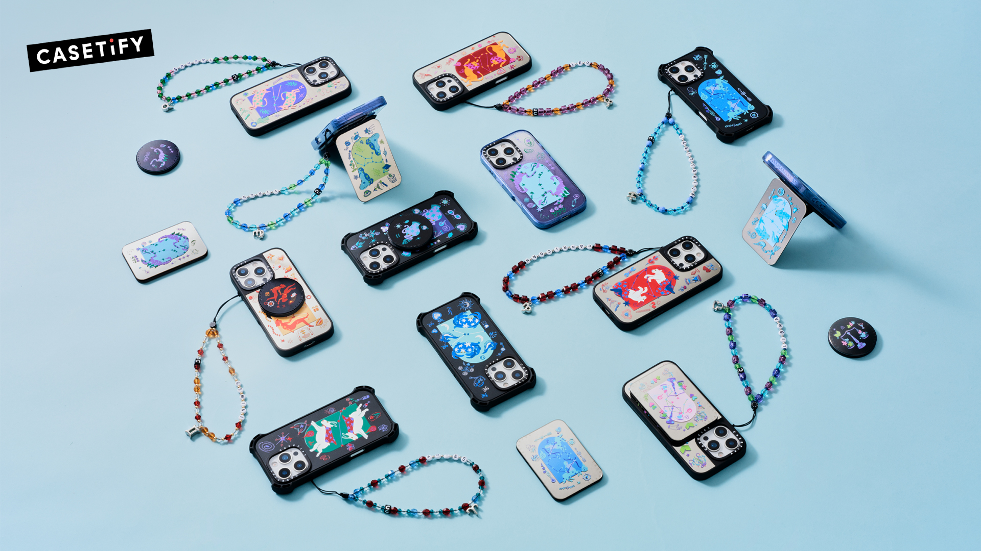 Amazon.com: CASETiFY Horoscope Phone Charm (JAN) - Aquarius : Cell