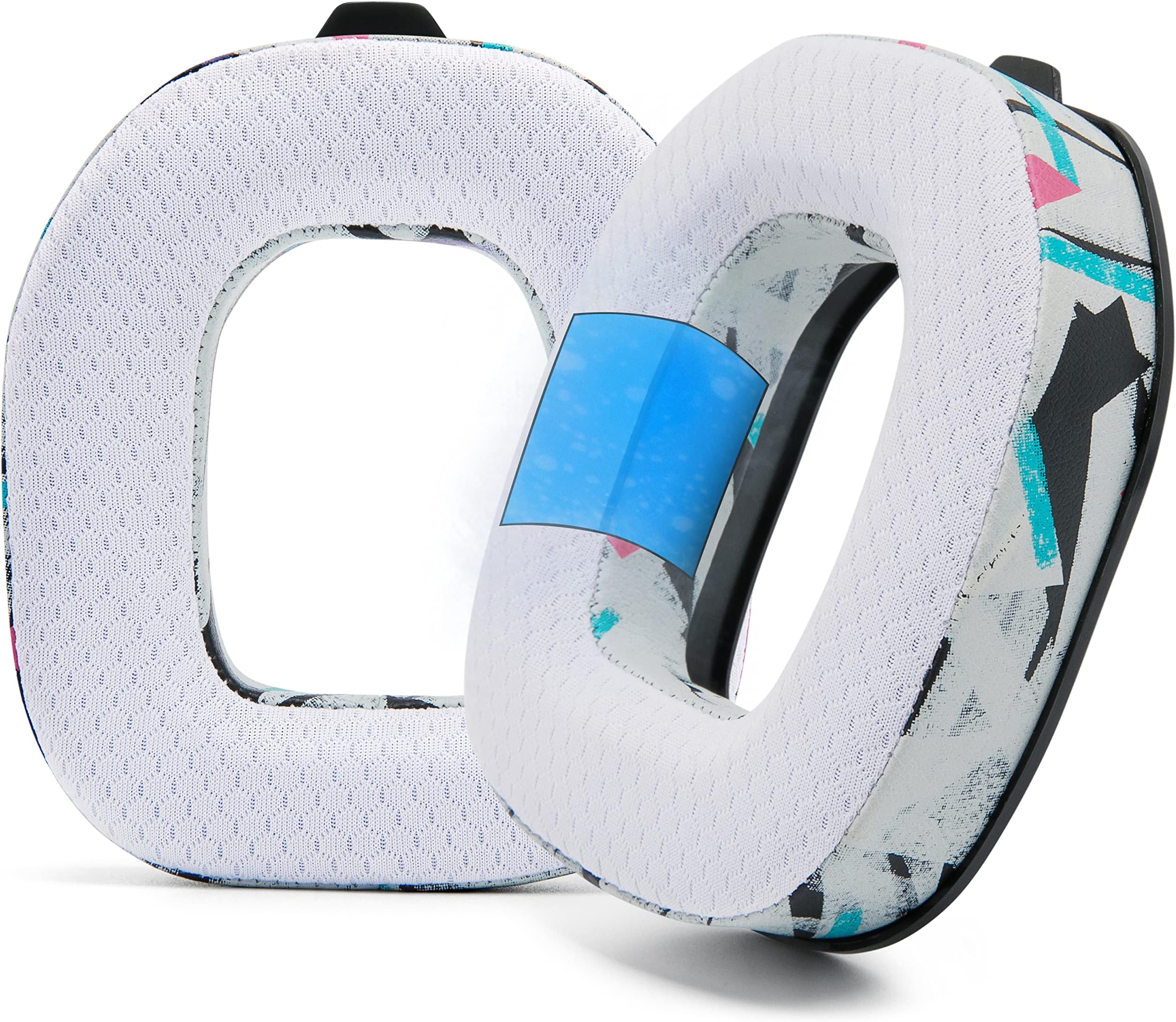 Freeze A50 - Cooling Gel Replacement Earpads for Astro A50 Gen 4, Gen 5 and A50X Only, Made by Wicked Cushions, Improved Durability, Thickness and Sound Isolation | 90's White