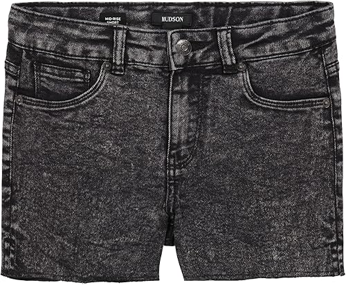 Hudson Girls' Bermuda and Cut-Off Jean Shorts, Stretch Denim with Mid to High Rise Waist
