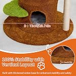 185 cm Tall Cat Tree Tower: Tour de chat en forme d'arbre avec plusieurs plates-formes et condos, postes de scratching sisal, grand arbre de chat pour les chats intérieurs et les ménages multi-chats