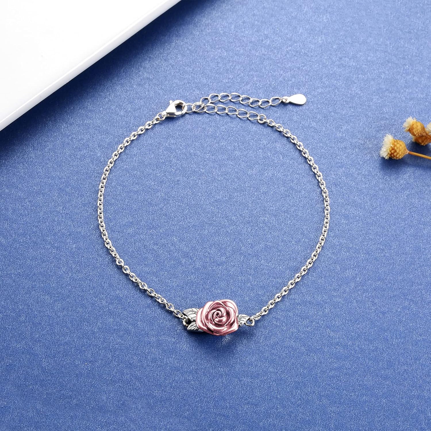 Rose Cremation Urn Jewelry for Ashes - 925 Sterling Silver Memorial Keepsake Ring Bracelet Necklace Gift for Women, Bereavement Gift for A Loss Of the Loved One - Image 3