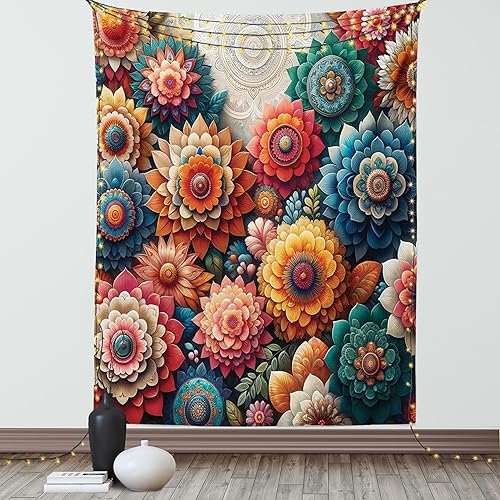 Miniatura 124 de Ambesonne Tapiz gótico, patio con hiedra encantada en la puerta antigua al bosque, colgante de pared ancho para dormitorio, sala de estar, 2-Verde