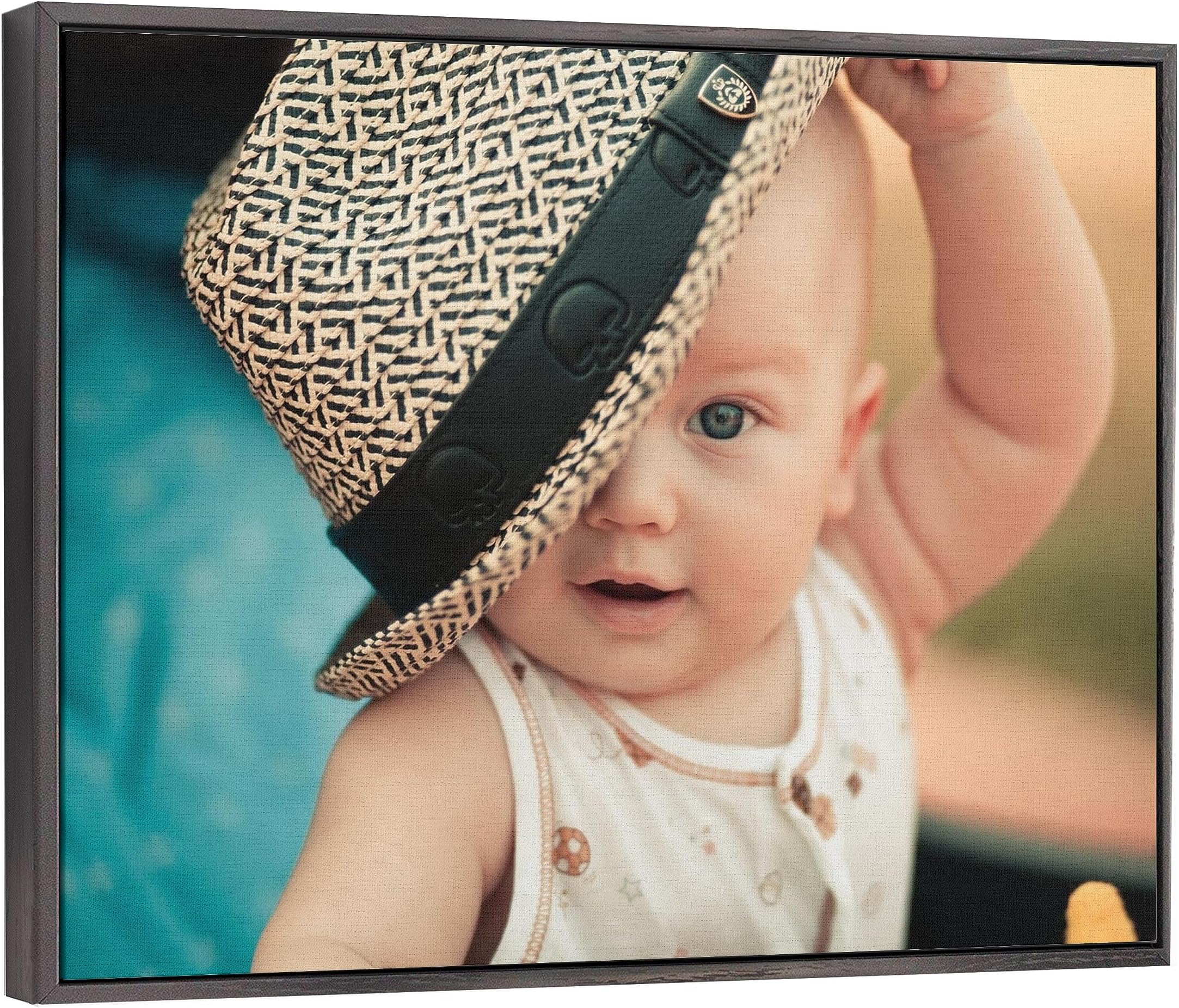 P&L ART. Personalized Custom Canvas Prints: Photo On Canvas Transform Your Photos into Stunning Framed Wall Art Digitally Printed Photo To Canvas Ideal for Home Decor Gifts Keepsakes Black 11X14