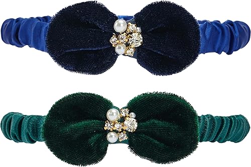 Blueberry Pet 2021 nuevo paquete de 2 collares de gato clásico sólido ajustable para gato con campana y pajarita menta fresca cuello de 22 a 130in