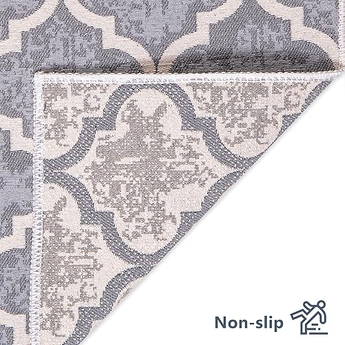 Miniatura 5 de SUSSEXHOME Alfombra antideslizante lavable para pasillo de cocina, ultrafina, 70% algodón, 20 x 59 pulgadas, alfombra de pasillo resistente