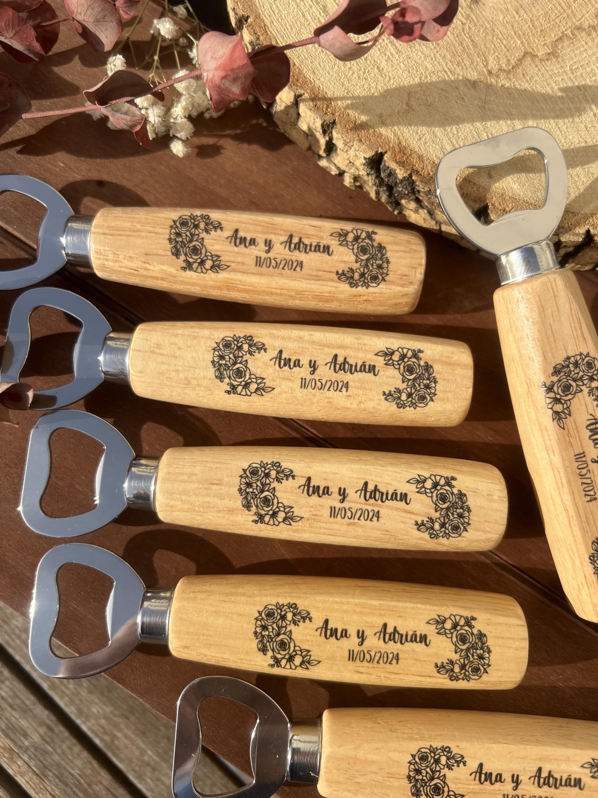 Abrebotellas clásico personalizado con nombre o logotipo, imanes personalizados, regalo original
