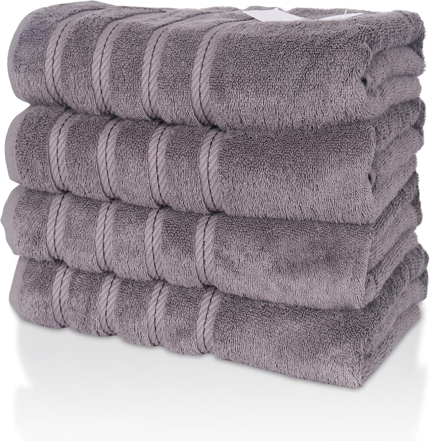 Premium, Set of 4, Extra Large, 100% Cotton, Bath Towels, 30 x 60 inches, Very Soft, Quick-Dry, Lightweight, 600GSM