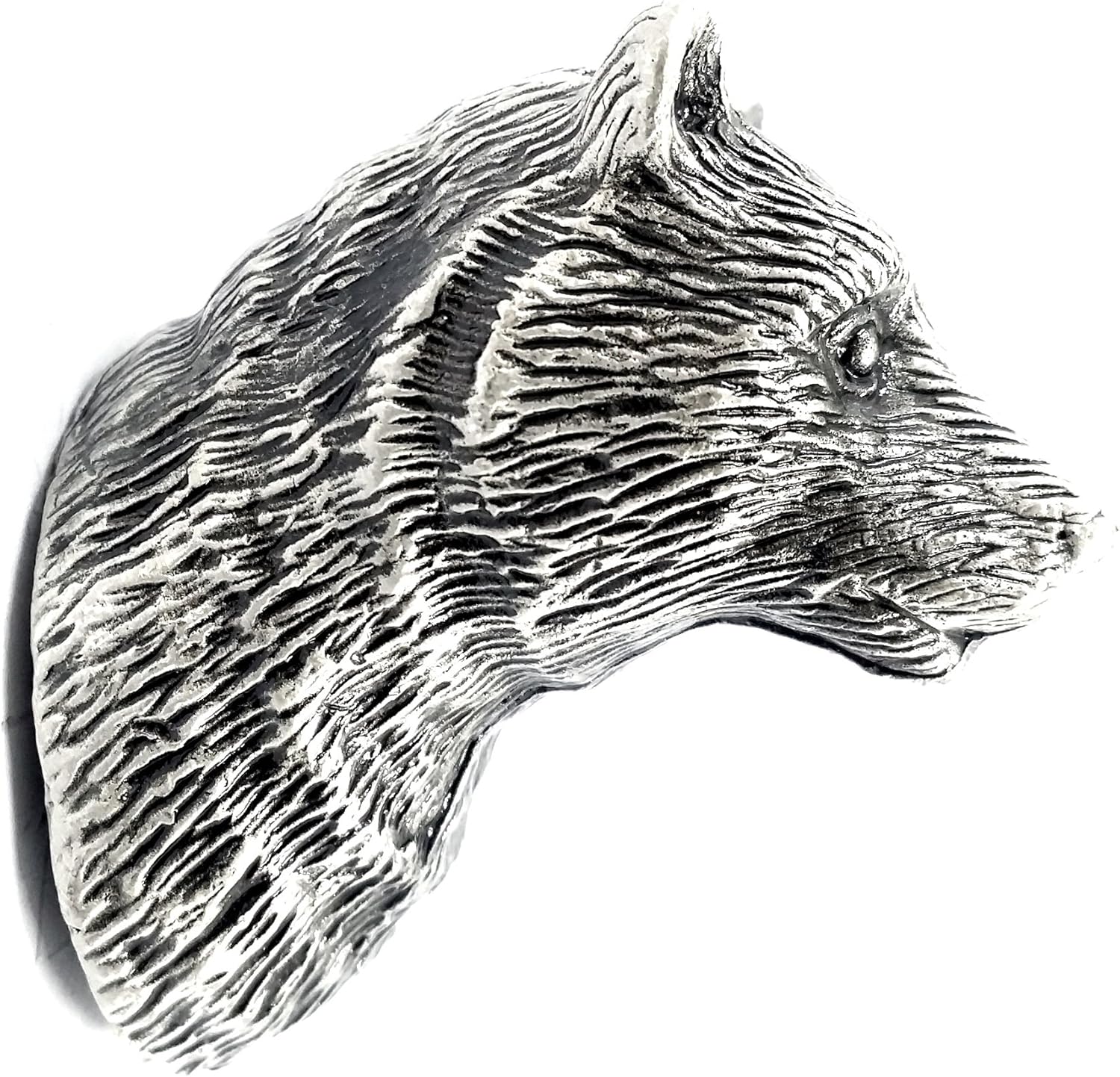 LBFEEL Pewter Cabinet Pulls Vintage Bear Cabinet Knob Handle Animal Drawer Pull Antique Silver Dresser Knob Cupboard Pulls Hardware (1 Piece, Antique Silver, Bear knob)