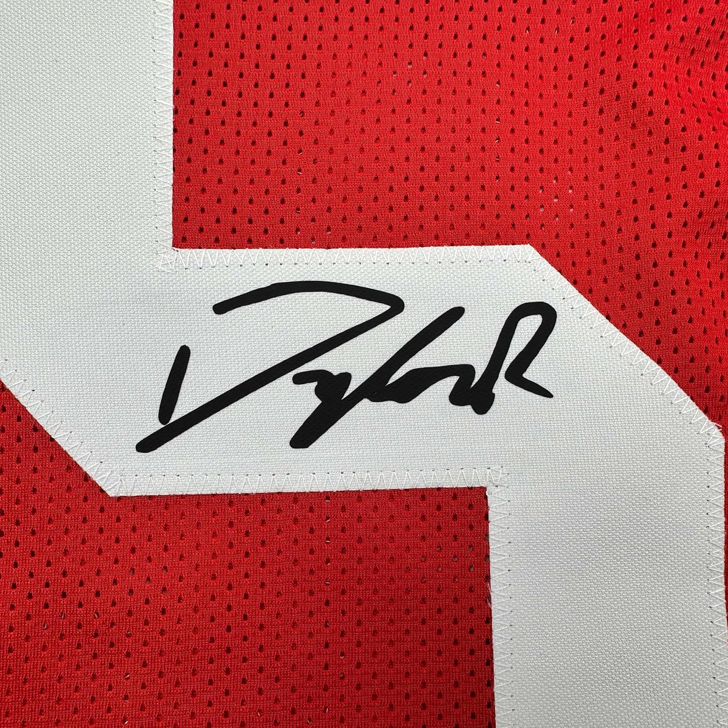 Facsimile Autographed Dylan Raiola Nebraska Red Reprint Laser Auto College Football Jersey Size Men's XL