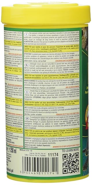 Foto 3 de 3 de Dried Fish 250ml / 35g - Alimento para Anfibios, Pescado seco para Reptiles