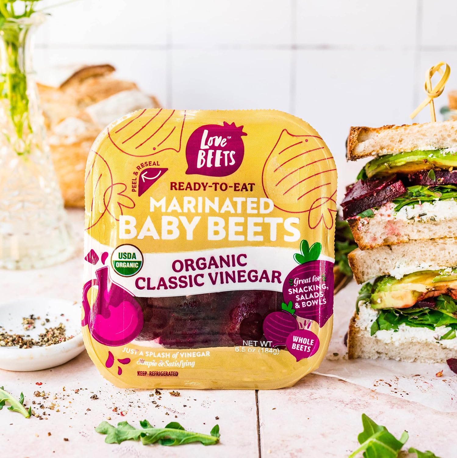 Love Beets Organic Classic Vinegar, 6.5 oz.