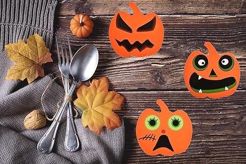 Miniatura 7 de 32 piezas de calabaza de espuma de Halloween y calcomanías de calabaza para Halloween, niños, manualidades, fiesta, dulce o truco, decoraciones de