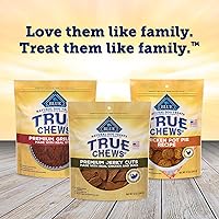 Vista 8 de Blue Buffalo True Chews Premium Jerky Cuts Golosinas naturales para perros, pato, 12 onzas