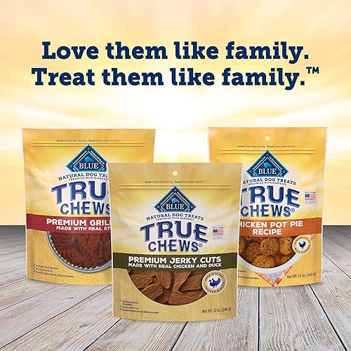 Miniatura 8 de Blue Buffalo True Chews Premium Jerky Cuts Golosinas naturales para perros, pato, 12 onzas