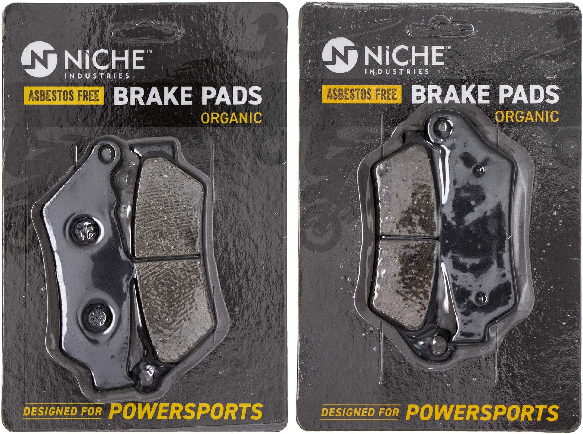 NICHE Brake Pad Set for Harley-Davidson Street Rod 500 750 41300169 41300161 Front Rear Organic
